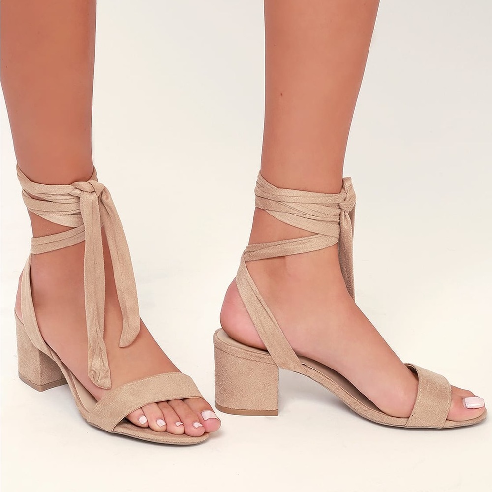Lulus wrap up low heels